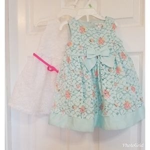 Baby girls 2 dresses size 18m